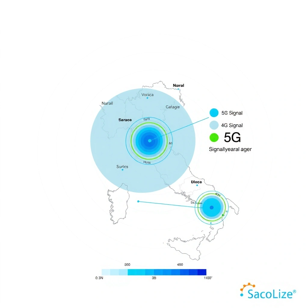 Mappa della copertura di rete MobileNet in Italia